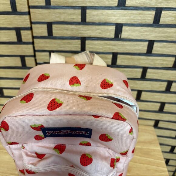 Jansport Pink Strawberry Big Break Lunchbox - Picture 6 of 10